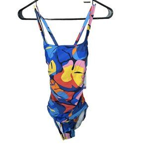New Nautica Womens‎ Cross Back One Piece Swimsuit Size XS Multicolor With Tags!